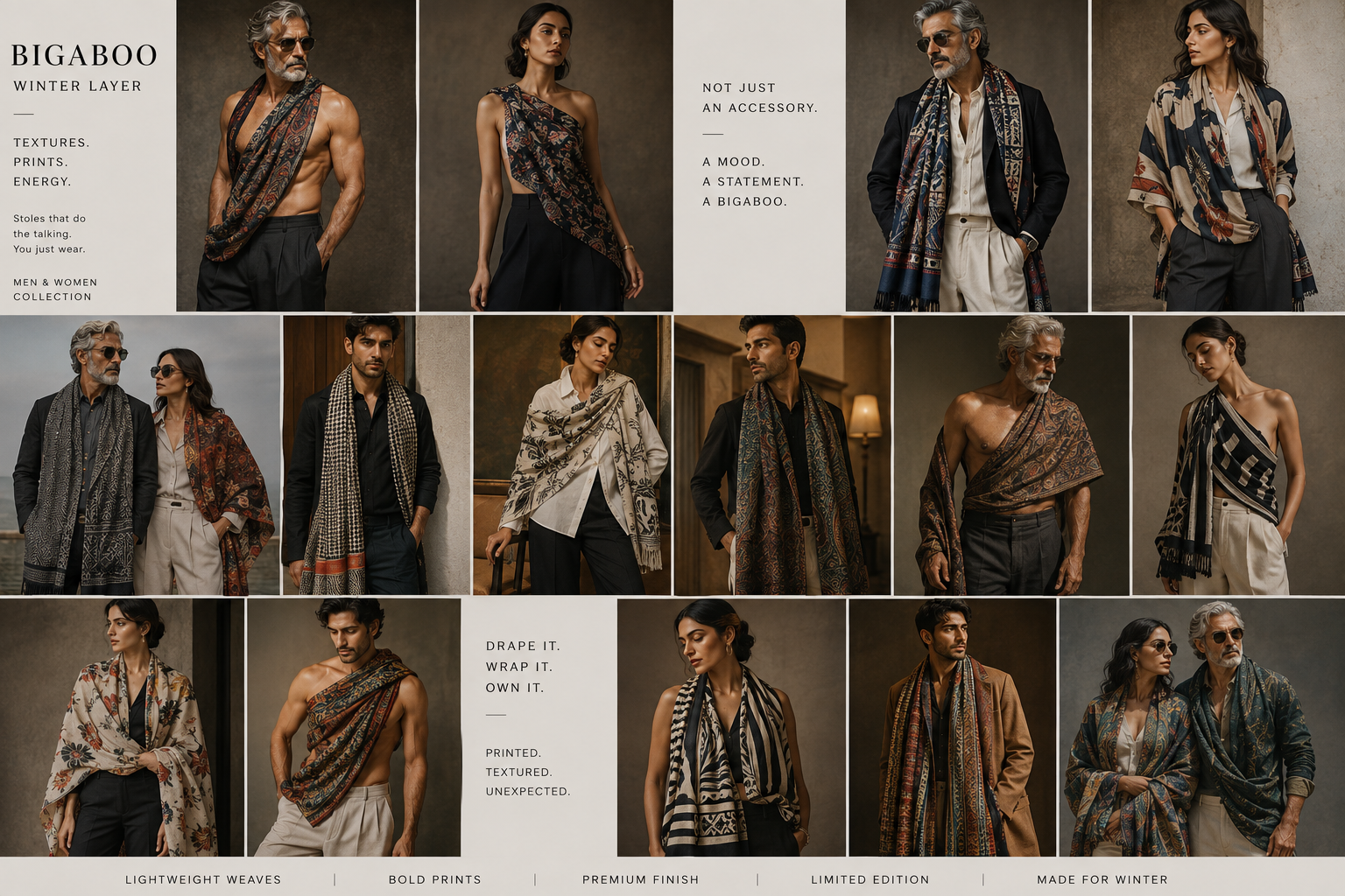 Bigaboo winter stoles